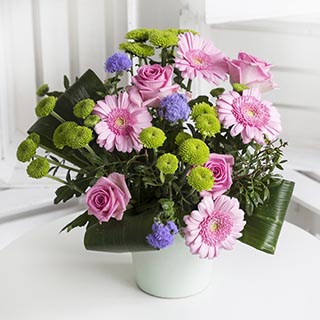 Castilla Vase Pink Flower Bouquet image